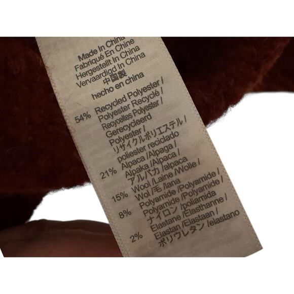 Madewell NEW Cable Havener Pullover Sweater 2X Wool Angora Heather Auburn $98 - Picture 10 of 10